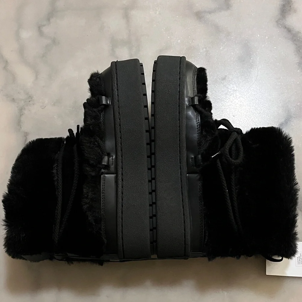 H&M Black Faux Fur Winter Boots - Picture 8 of 12